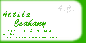attila csakany business card