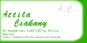 attila csakany business card